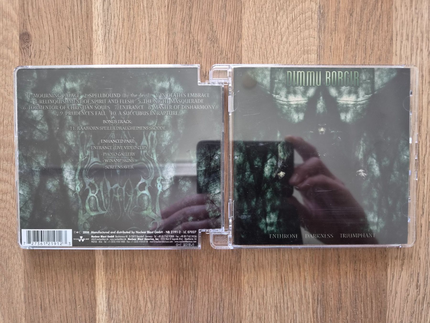 CDs: CD Dimmu Borgir -  Enthront Darkness Triumphant - Re-Rel. 08 – D'occasion à Nebikon par Harley-Davidson01