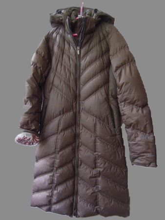 PATAGONIA Gr. 34 XS Daunen Mantel 2-Weg-RV braun NP ca.400.-