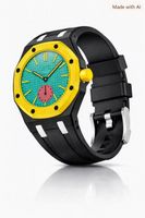 Bracelet silicone noir pour Royal Pop OTG ROZ, Couronne 3h!