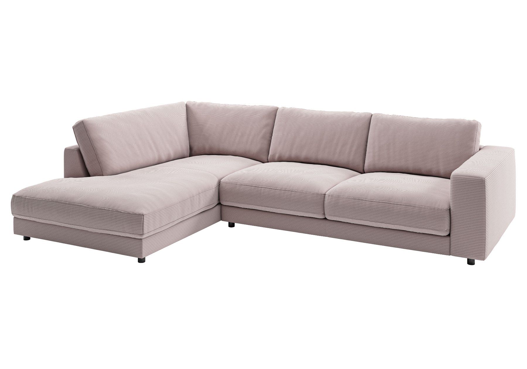 Sofas: Ecksofa High End in Cord rosa Links – Neu und originalverpackt aus Bischofszell von deluxe-moebel 2