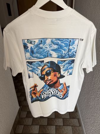 Off-White T-Shirt weiss mit Grafik neu S