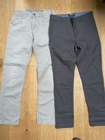 2 Jungen Stoffhosen Gr. 158 H&M und C&A Slim Fit