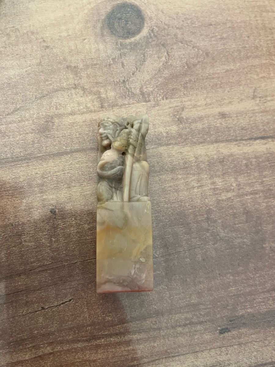 Stempel: Carved stone seal with box good condition 9cm – Gebraucht aus Schlieren von Norauro 4