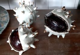 Keramik Kunst  -  Kastanien  -  Marroni  -  handgemacht