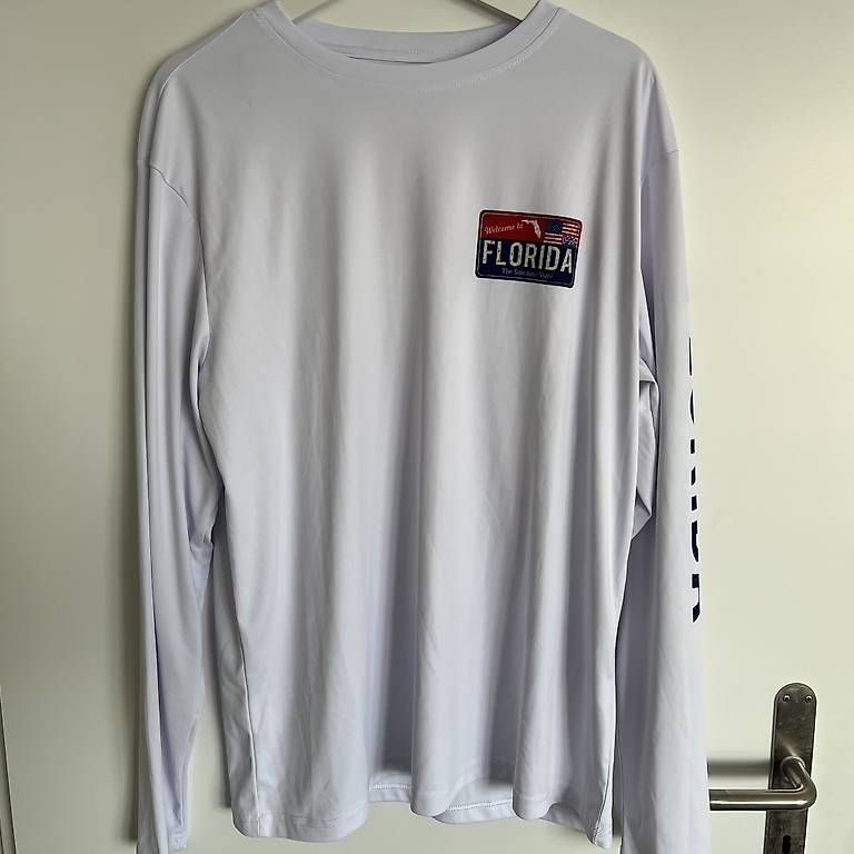 T-shirt: Weisses Florida-Langarmshirt aus Polyester – Usato da Neerach venduto da twerner1