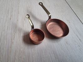 RAR 2 Mini Kupferpfännchen Deko Vintage Atelier du cuivre