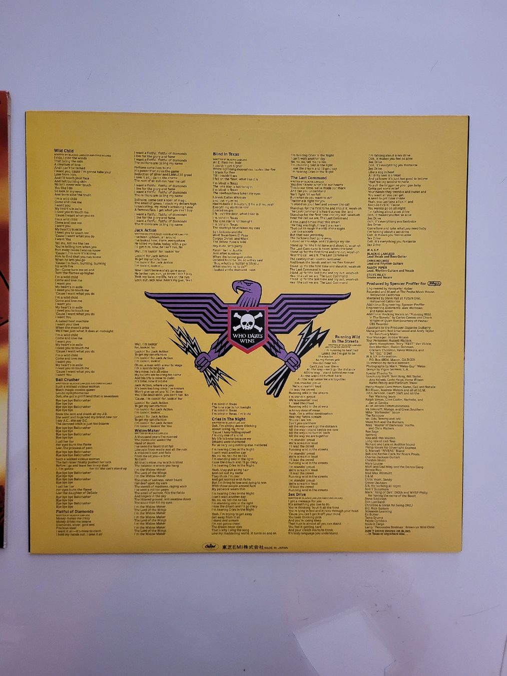Dischi in vinile: WASP - The Last Command Japanese Edition – Usato da Fribourg venduto da Nuno_Dias 4