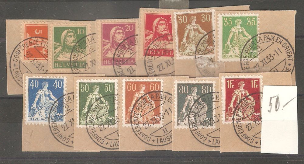 11 Bfst. mit Stempel Conférence de Paix en Orient (D'occasion) à ...