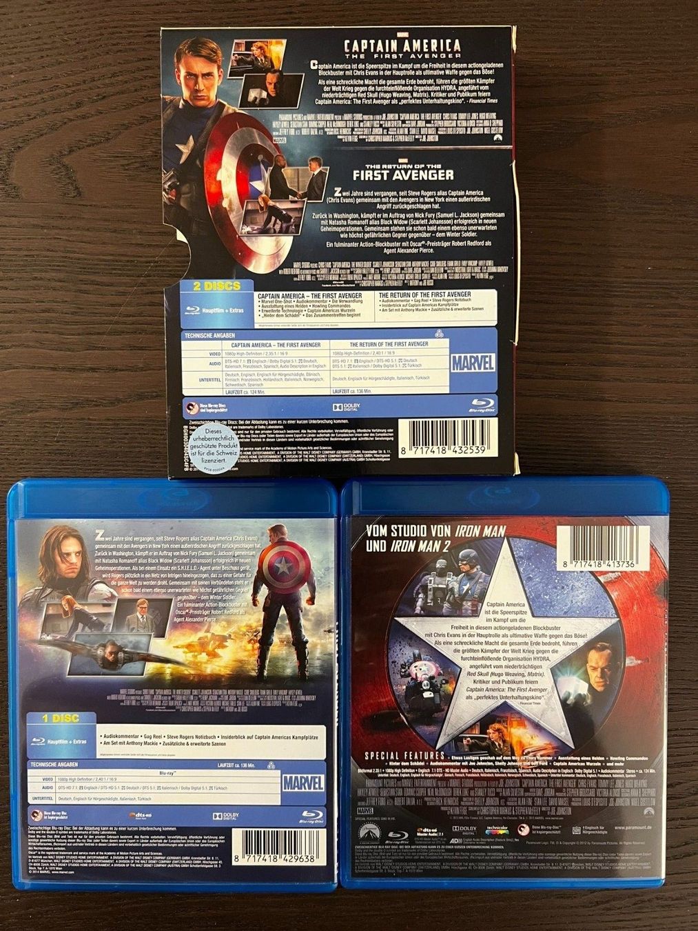 Tutti i DVDs: Captain America 1 & 2 – Usato da Zürich venduto da Blu-ray_ZH 3