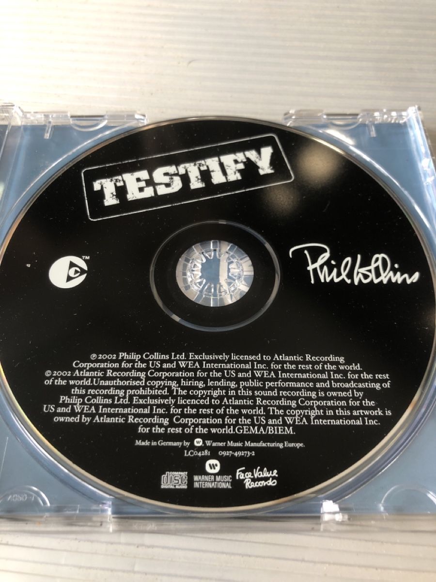 CD: Phil Collins - Testify - – Usato da Flaach venduto da rubo7 1