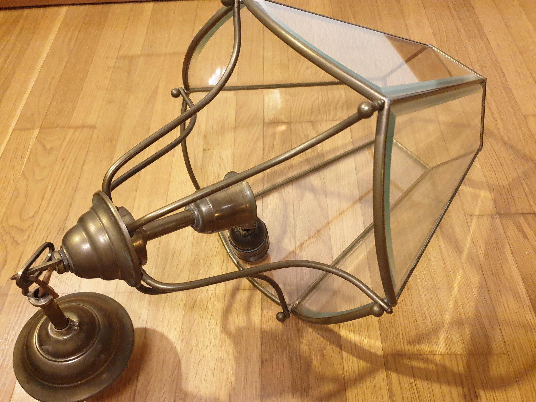 Lampadari & plafoniere: Antike Luzerne Hängelampe mit Kristallglass – Usato da Muri b. Bern venduto da GoldenButton 3