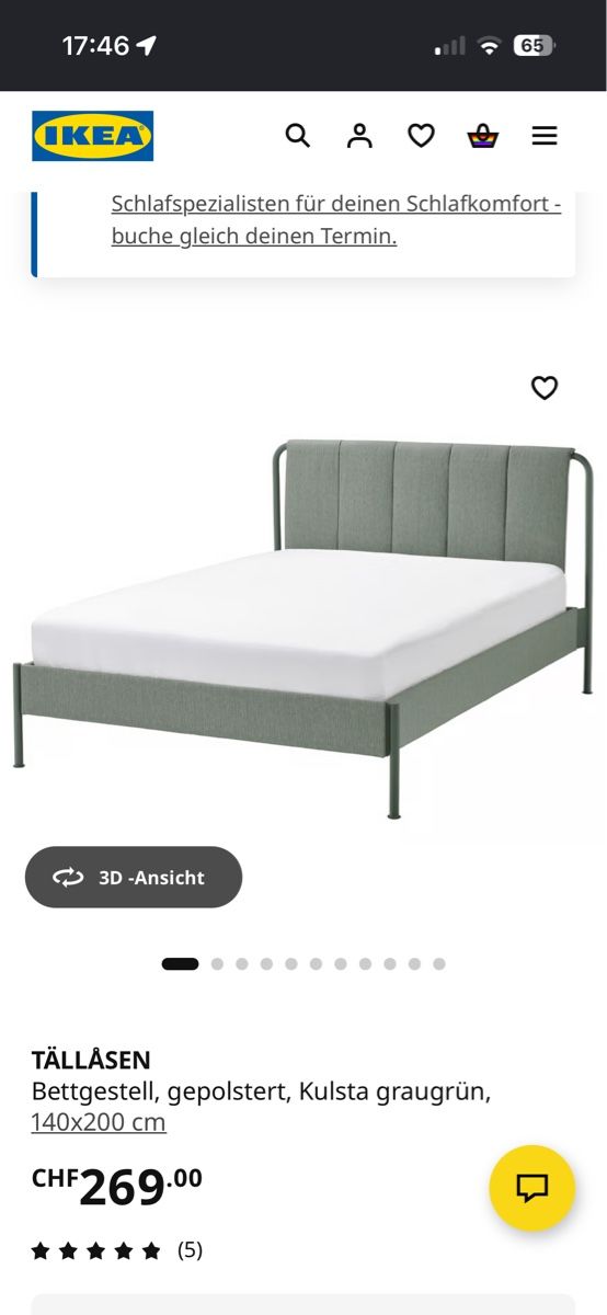 Letti: Bett IKEA, 140x200, neuwertig – Usato da Zürich venduto da Bo_Kristin 3