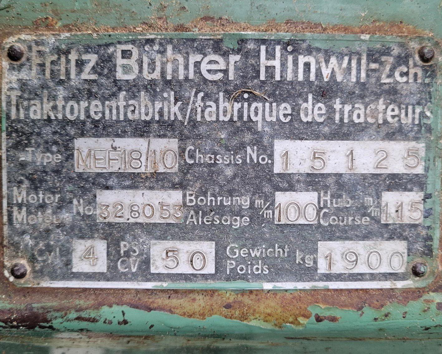 Bührer Traktoren: Bührer MEF 18 – Gebraucht aus Berneck von stev_2010 7