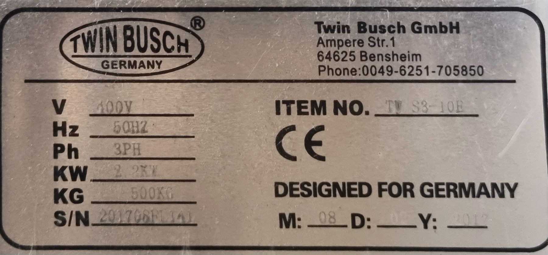 Twin Busch Piattaforme elevatrici & Crick: Scherenhebebühne Twin Busch TW S3-10E – Usato da Windisch venduto da Autotiger 6