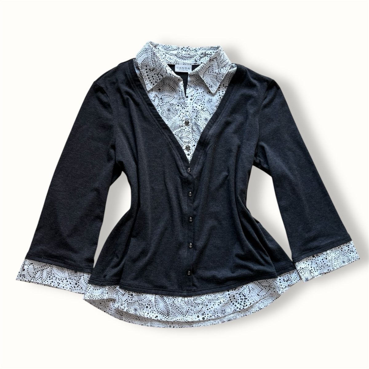 C&A Camicette: Elegantes Canda Strickjacke-Blusen Set – Nuovo (secondo la descrizione) da Brünisried venduto da Livtsukki2ndHand
