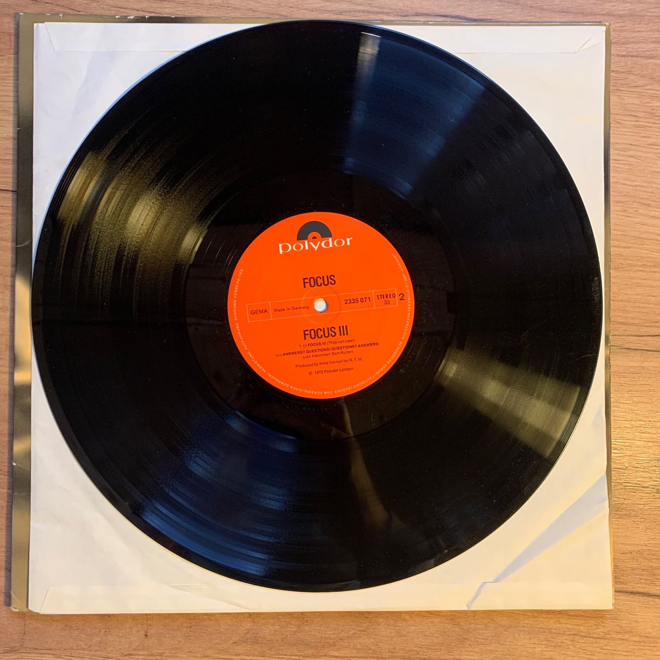 Dischi in vinile: FOCUS - FOCUS 3...OG GER 1972...VG+/VG+ – Usato da Gals venduto da Diskopatshop 3