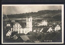 AK Kloten, Teilansicht mit Kirche