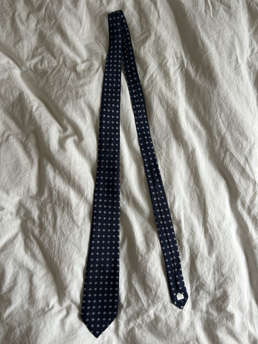 Cravatte: Dunkelblaue Krawatte mit Muster - SuitSupply – Usato da Zürich venduto da moreese 1
