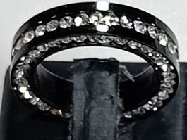 ring edelsthal mit kristall,,,glanzig