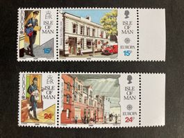 Insel Man 1990 Satz Europa CEPT Postgebäude