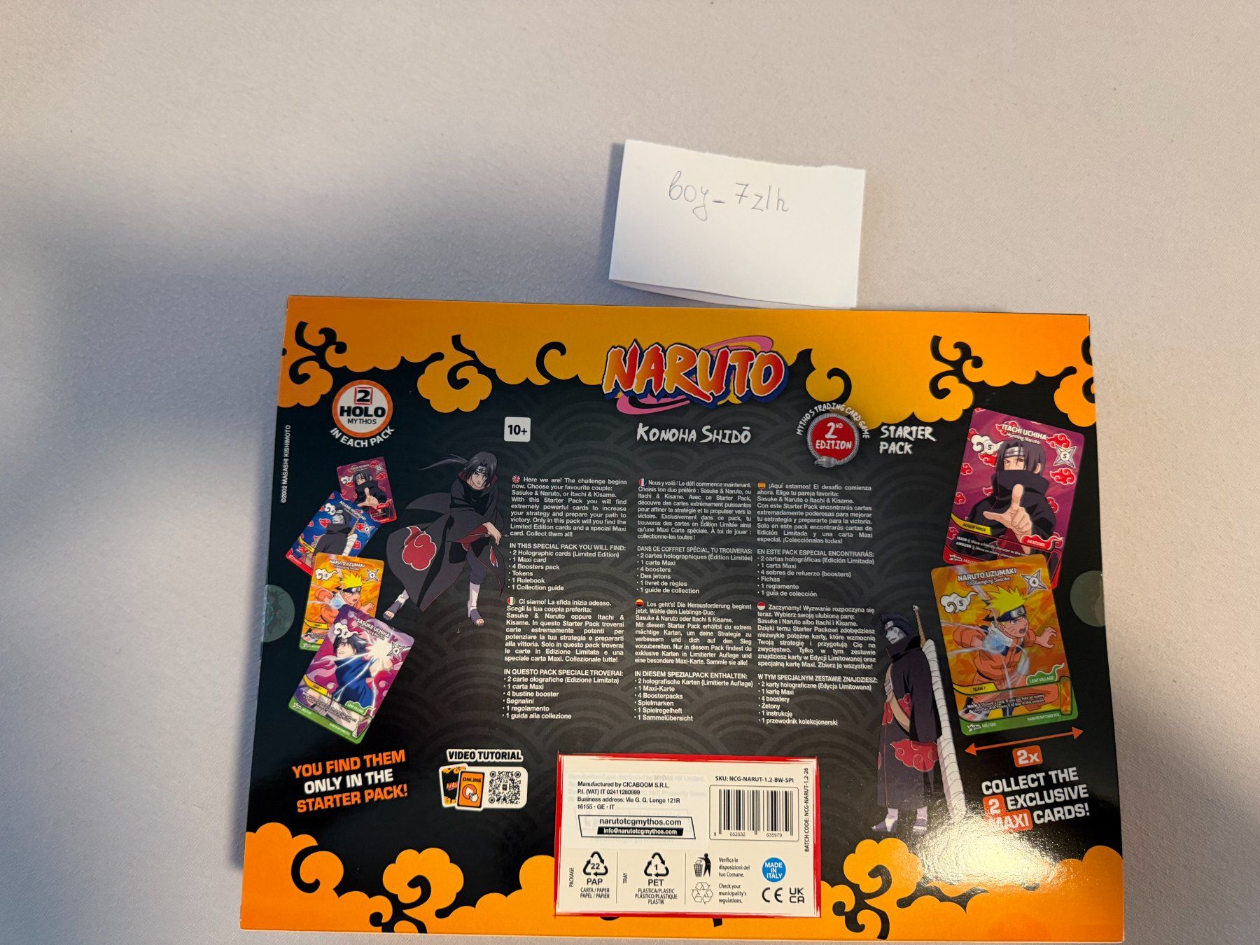 Jeux: Naruto Mythos Itachi 2nd Edition Starter Pack EN #4 – Neuf avec emballage d'origine à Binningen par boy_7zlh 1