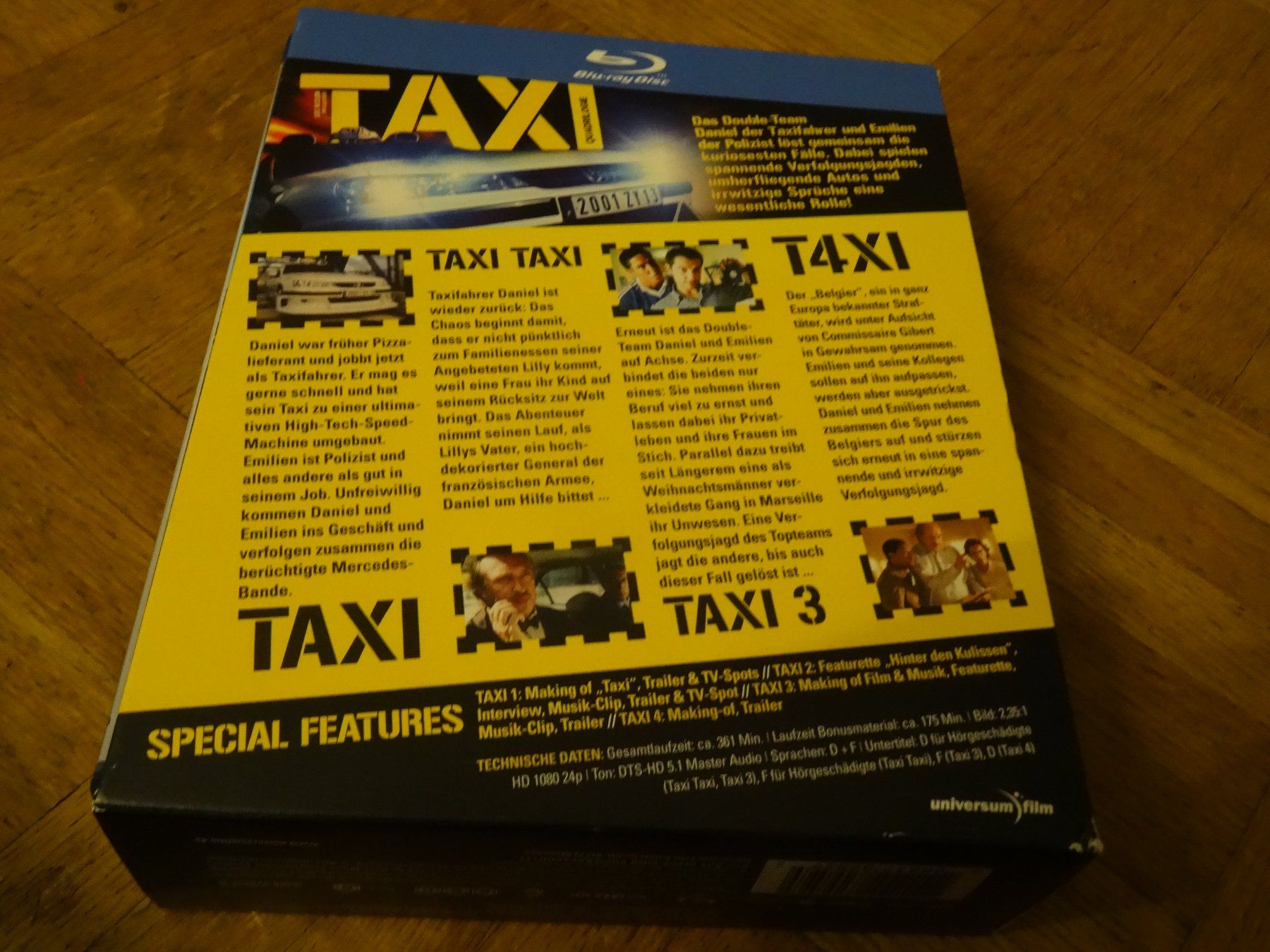 Tutti i DVDs: Taxi Quadrilogie Blu-ray Box Set – Usato da Olten venduto da Disc-Verkauf 1