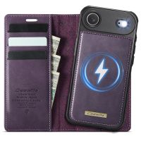 iPhone AIR - étui à rabat portefeuille détachable violet
