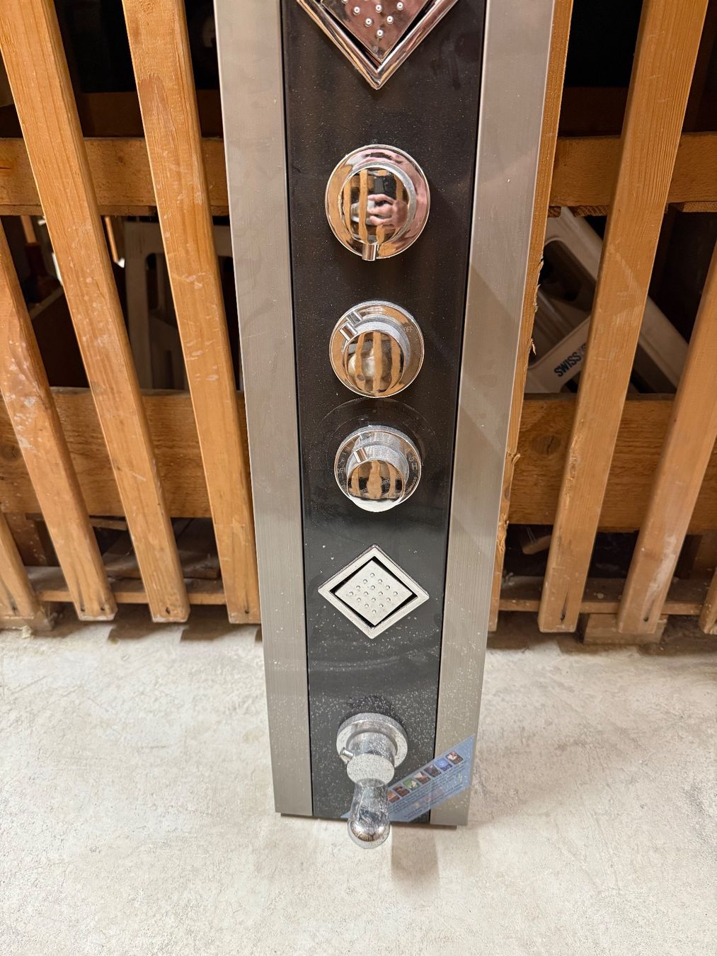 Duschen: Duschpaneel Duschsäule Edelstahl neuwertig LED – Neu (gemäss Beschreibung) aus Zürich von Igor-Elektronik 3