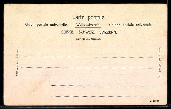 Cartoline postali: Lithographie Langenthal, Hirschpark – Usato da Berlin venduto da bartko-reher 1