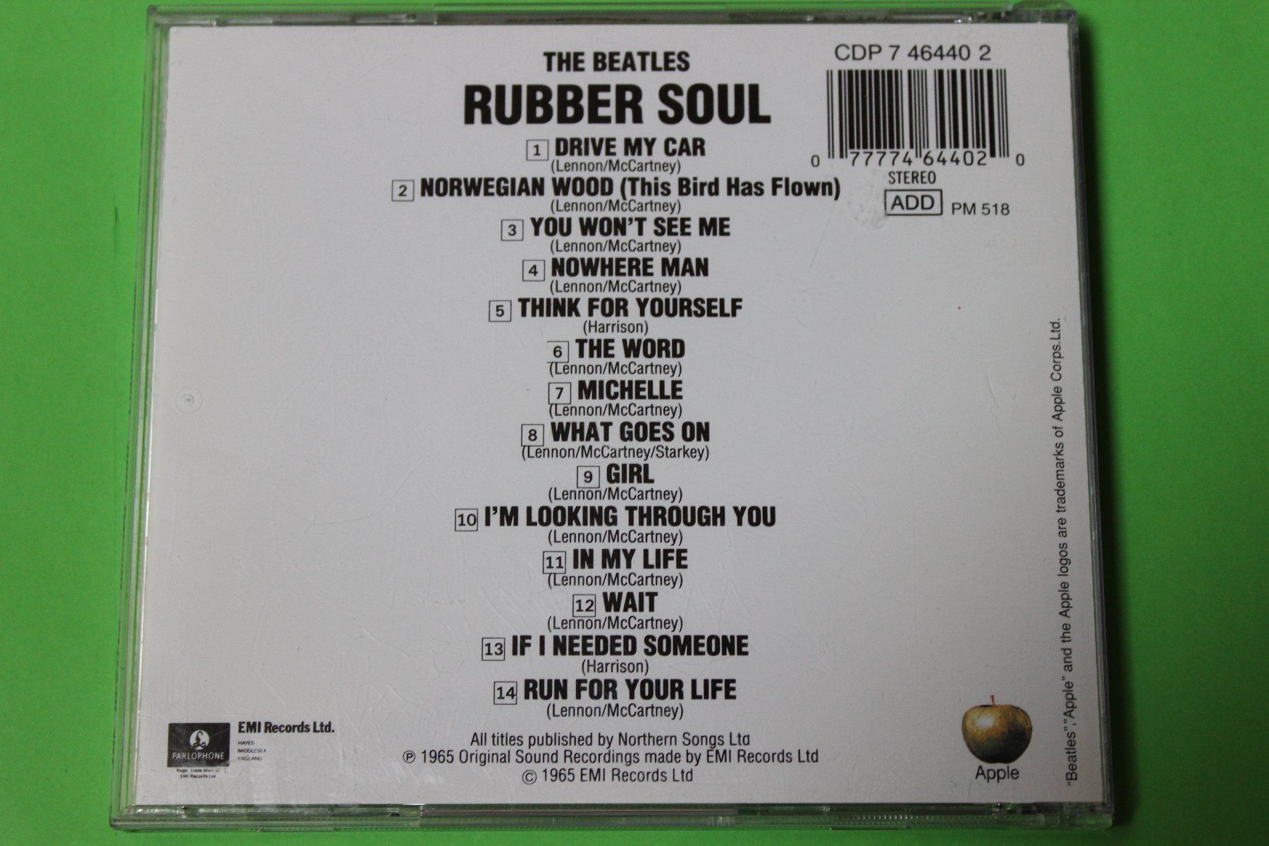 CD: THE BEATLES - RUBBER SOUL 80s-CD – Usato da Tübach venduto da JamesStone 2