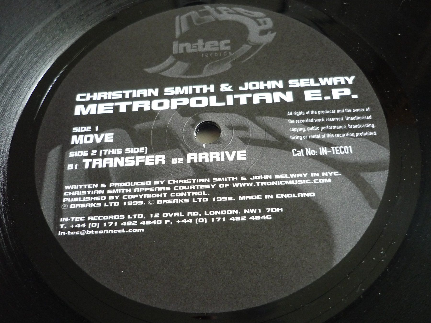 Dischi in vinile: Rare Techno Vinyl - Christian Smith - metropolitan – Usato da Beringen venduto da Flatretriever 2