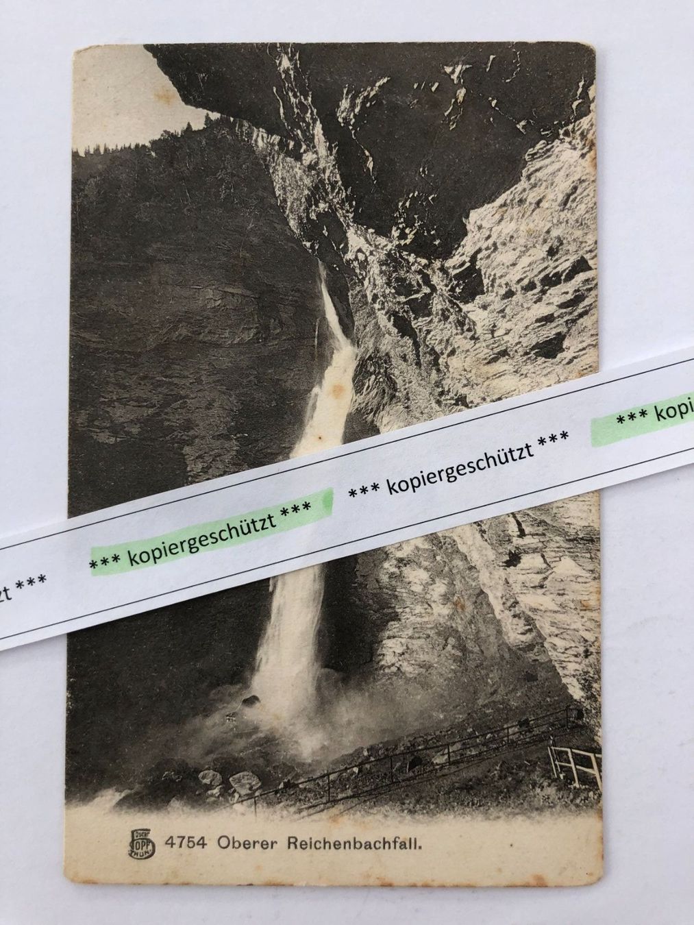 Cartoline postali: oberer Reichenbachfall Meiringen alt schön AK – Usato da Hefenhofen venduto da Bierinder