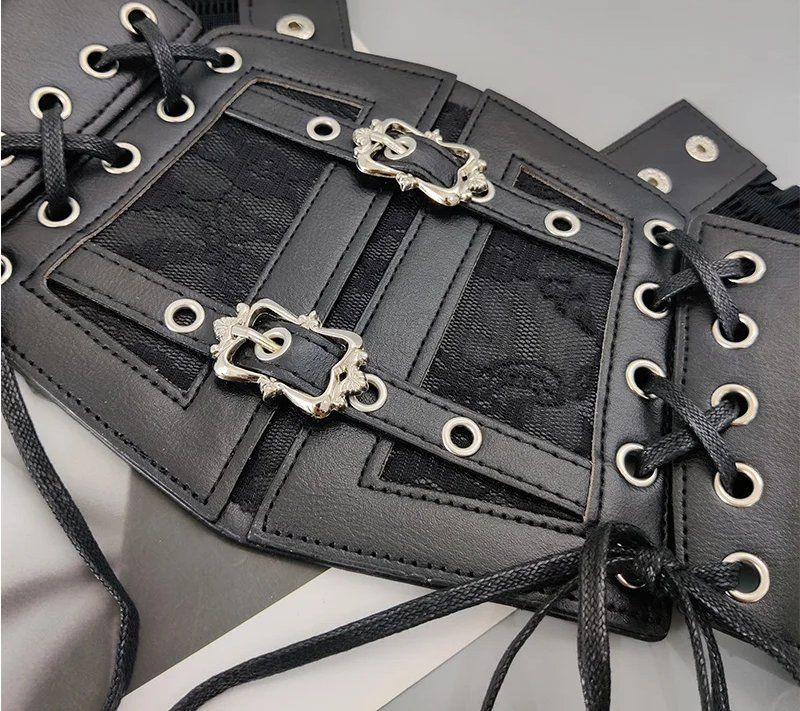 Cinture: Gothic Punk Spitze Elastischer Korsettgürtel – Nuovo e nell'imballaggio originale da Lausanne venduto da FASHION-WORLD-SHOP 5