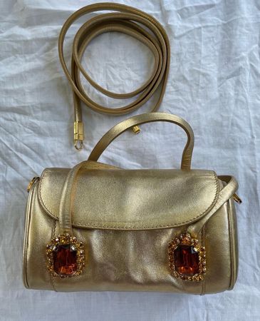 Designer Dolce&Gabanna Tasche Shoulder bag gold mit Quittung