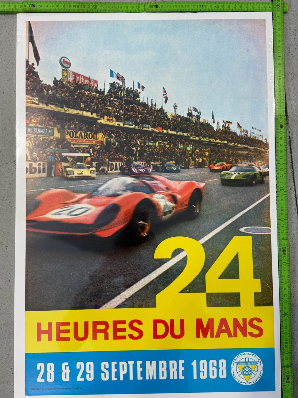 Foto & Immagini: Affiche originale 24 Heures du Mans 1968 – Usato da Genolier venduto da CFD95