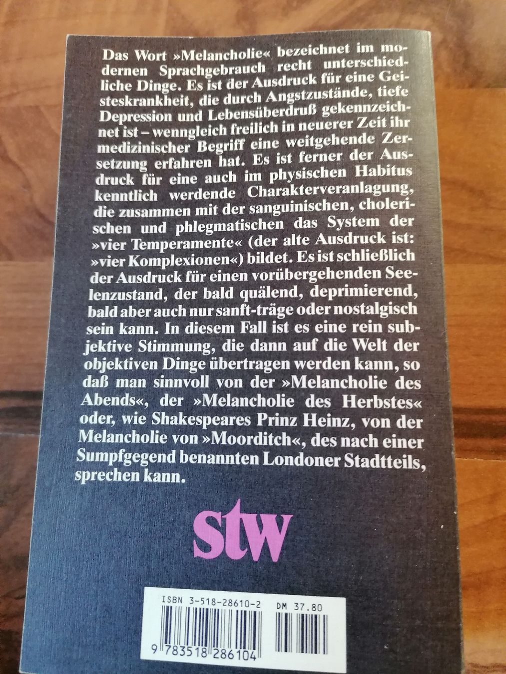 Libri: Saturn und Melancholie - Studien – Usato da Wahlen b. Laufen venduto da Aweiss 3