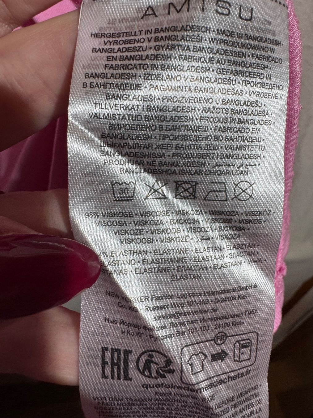 T-Shirts: Rosa Shirt von Amisu Gr. L – Neu (gemäss Beschreibung) aus Grosswangen von SALE_SALE_SALE 2