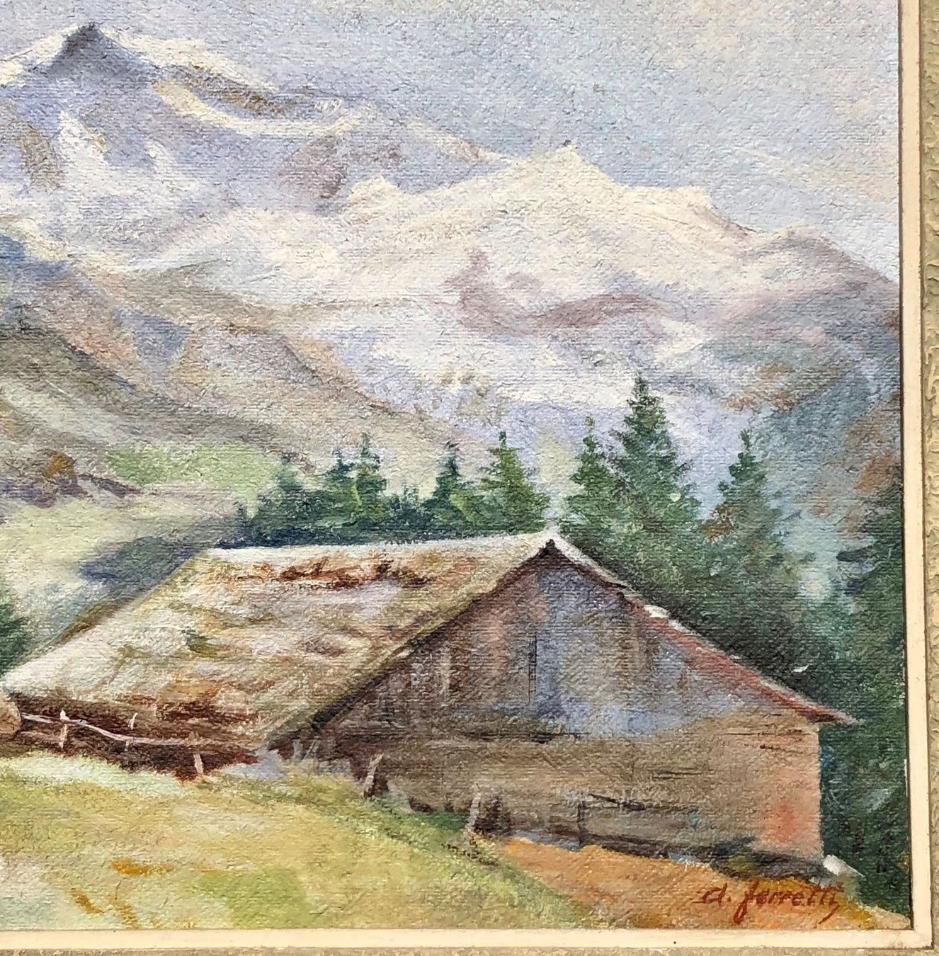 Dipinti: Top Berglandschaft Gemälde Signiert – Usato da Müllheim Dorf venduto da Othmar73 4