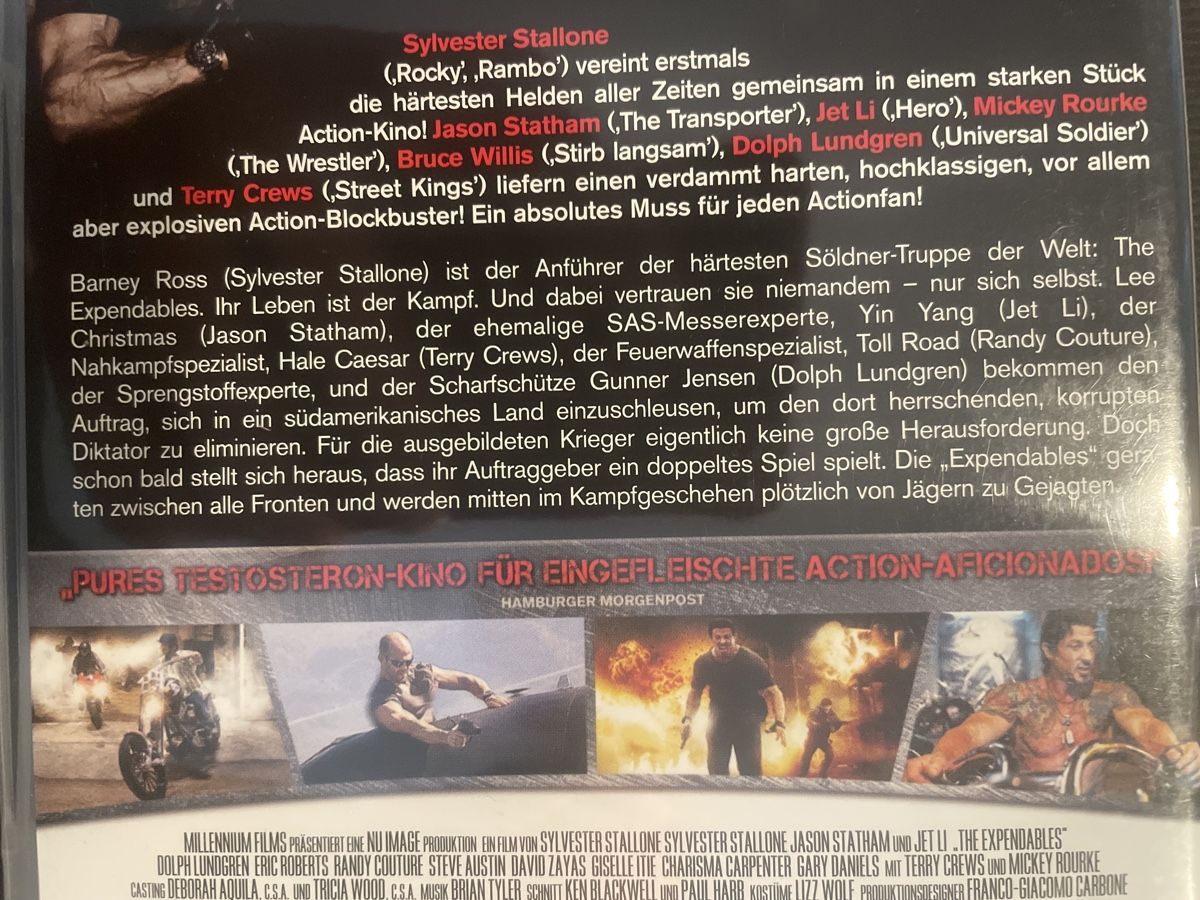 Alle DVDs: The Expendables, mit Holywoods Actionelite – Gebraucht aus Winterthur von machmaschine 2