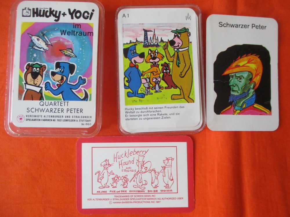 Quartett Schwarzer Peter, Hucky und Yogi 1967 (Gebraucht) in Birsfelden ...
