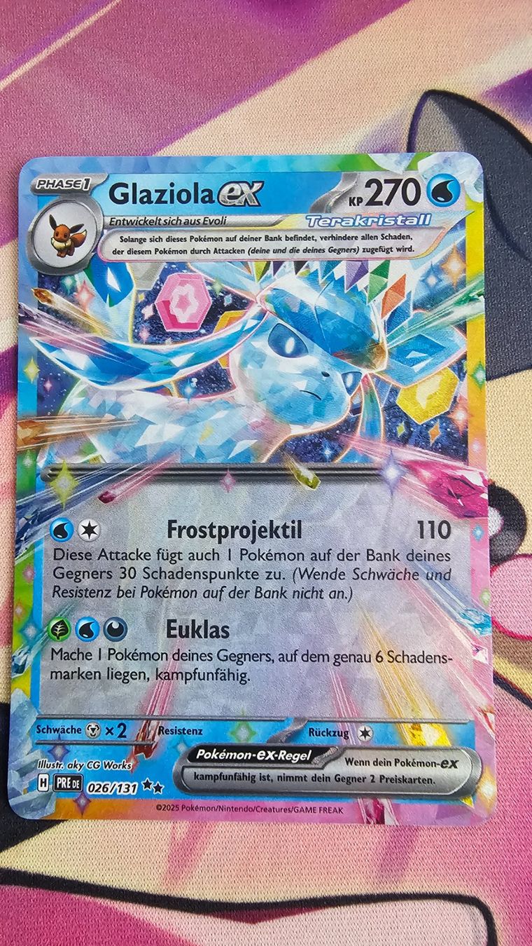 Pokémon Sammelbilder & Trading cards: Glaziola ex #26 Pokemon Prismatic Evolutions – Neu (gemäss Beschreibung) aus Zollikofen von AdrianG.