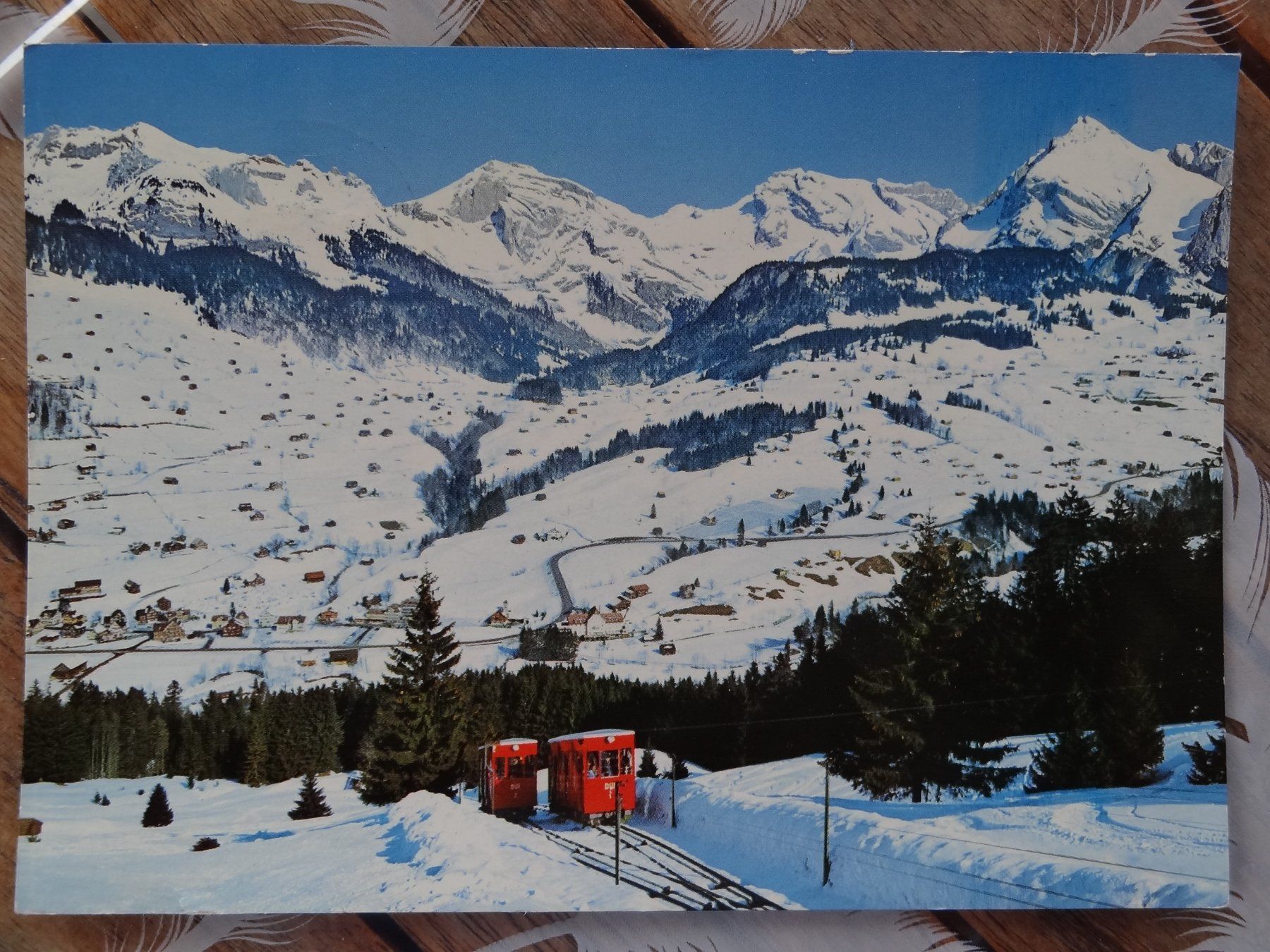 Cartoline postali: Unterwasser - mit Drahtseilbahn - Hiver 1970 – Usato da St Léonard venduto da Riglin