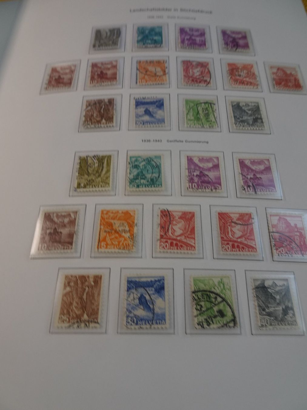 Tutti i francobolli: SAMMLUNG FREIMARKEN ab 1914 bis 2001 complet, MIT PAX SATZ – Usato da Eschenbach SG venduto da eDaisy 3