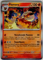 Flamara - seltene deutsche Pokémon Hologrammkarte