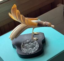 Skulptur Möwe aus Kuhhorn signiert und nummeriert