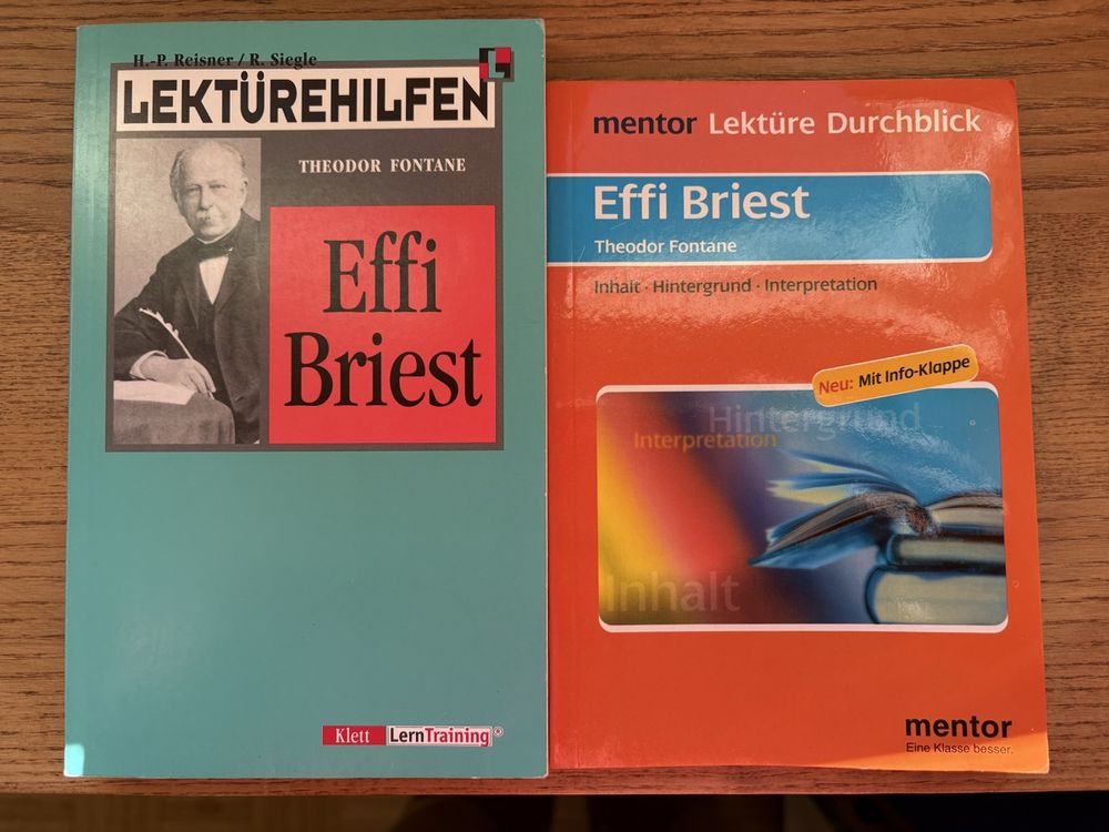 Effie Briest Th Fontane Lekt rehilfe Gebraucht In Schaffhausen F r 