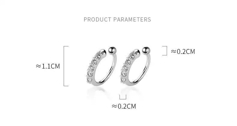 Orecchini pendenti & Orecchini a lobo: silber ear cuffs – Nuovo e nell'imballaggio originale da St. Gallen venduto da yatoot26 6