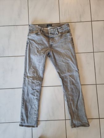Jack and Jones Jeans Tim Slim Fit grau gebraucht