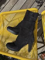 Tods Stiefeletten, schwarzes Wildleder, Grösse 38