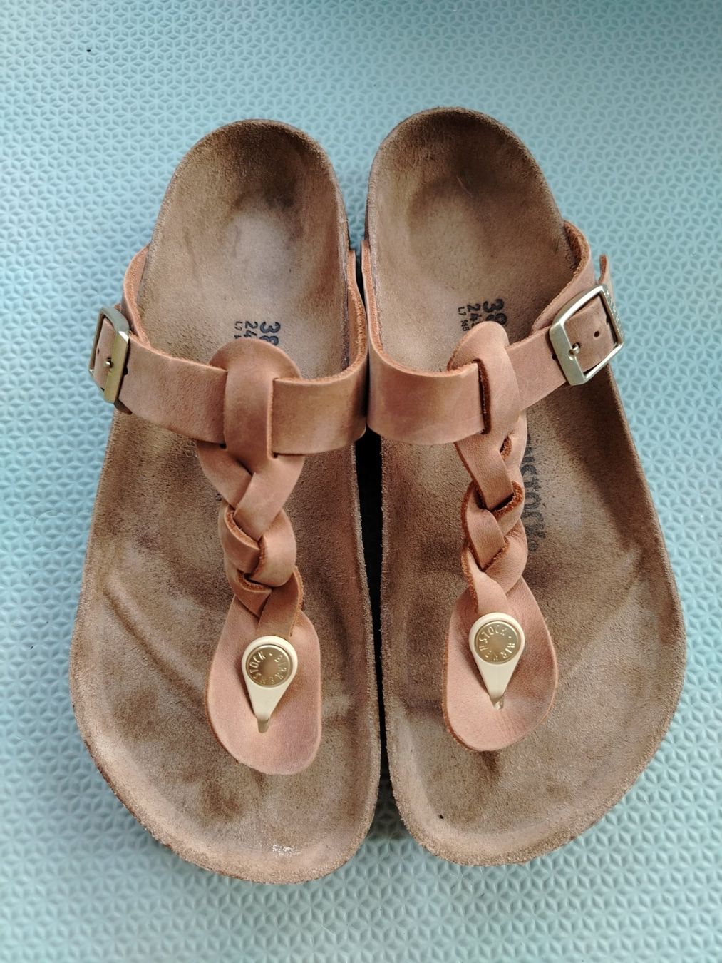 Birkenstock Chaussures femmes: Birkenstock Gizeh Braided Cognac – Neuf (Voir description) à Schönenbuch par sop_n7zd